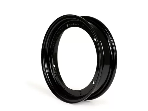 Felni BGM Original 2.10-10 colos acél V2.0, Deluxe fekete Vespa Smallframe V50, 50N, Special, PV, ET3, PK50-125, Largeframe PX, T5, Sprint, Rally, LML Starhoz