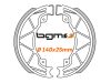 Fékpofák BGM PRO Ř=140x25mm hátsó Runner 125 FX, 180 FXR 2 ütem, Italjet Dragster 125 / 180, Hexagon LX 125, LXT 180, GT 250, Piaggio Skipper 125, Liberty 50/125/150/200, Piaggio Fly 125/150.