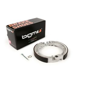   Fékpofák BGM PRO Ř=125x17mm 8' + 9' + 10' elöl, 1 szerelés, Vespa Smallframe V50, V90, SS50, SS90, PV125, ET3, Wideframe V1T-től V15T-ig, V30T-V33T, VM, VN, VL, VB, VNA, VNB, VBA, VBB, Super.