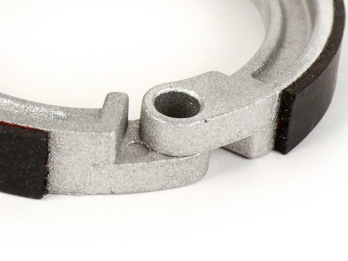 Fékpofák BGM PRO Ř=125x17mm 8' + 9' + 10' elöl, 1 szerelés, Vespa Smallframe V50, V90, SS50, SS90, PV125, ET3, Wideframe V1T-től V15T-ig, V30T-V33T, VM, VN, VL, VB, VNA, VNB, VBA, VBB, Super.