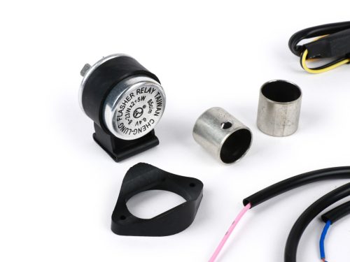 Utángyártott jelzőkészlet a kormányvég jelzőhöz Moto Nostra LED , E-jelöléssel, 6 Volt Vespa Smallframe V50, 50N, PV, ET3, Largeframe Rally, Sprint, TS, GT, GTR, SS180 Ř=24mm Narancssárga