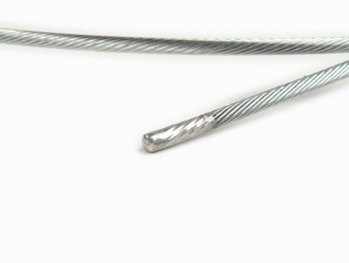 Hátsó fékkábel belül BGM Original Ř=2,9mm x 1050mm M6-os menetes darab M6 Lambretta (1-3 sorozat) LI, LIS, SX, TV, GP, DL (használható Vespa Largeframe (1958-1977) T5 fékkarral is)