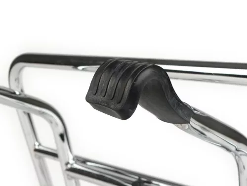 Összecsukható csomagtartó elöl Moto Nostra Vespa Smallframe V50, PV125, ET3, PK S, PK XL, PK XL2 Largeframe Rally180/200, Sprint150, TS125, GT125, GTR125, PX80, PX125, PX150, PX200 Chrome