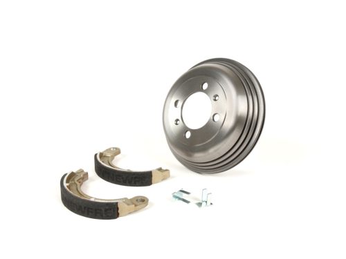 Hátsó fékdob 8' fékpofákkal együtt, 1 rögzítés BGM PRO öntöttvas Vespa Wideframe V1-15, V30-33, VU, VM, VN, VL, VB, VBA1T, VBB1T, VNB2T, VNB3T, VNA, ACMA, Hoffmann
