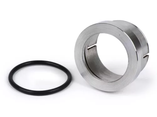 Kipufogó karima O-gyűrűvel, bilinccsel BGM PRO Ř=37mm, Vespa PX80, PX125, PX150, TS, Sprint, Sprint Veloce, GT, GTR, Super, GL, VNA, VNB, VBA, VBB felhegesztéshez.