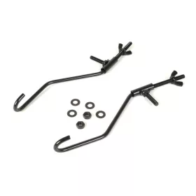   Javítókészlet összecsukható csomagtartó elöl Moto Nostra Vespa Smallframe V50, PV125, ET3, Vespa Largeframe Rally180, Rally200, Sprint150, TS125, GT125, GTR125 fekete színű