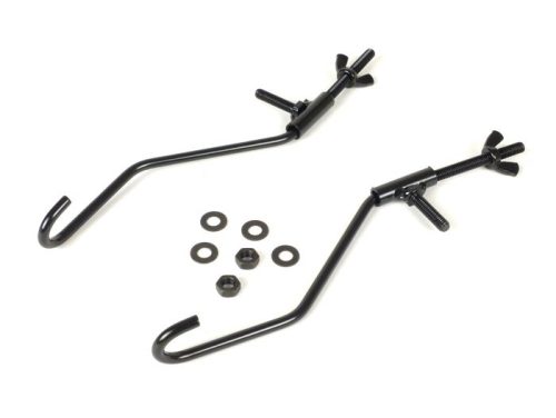 Javítókészlet összecsukható csomagtartó elöl Moto Nostra Vespa Smallframe V50, PV125, ET3, Vespa Largeframe Rally180, Rally200, Sprint150, TS125, GT125, GTR125 fekete színű
