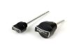 Készlet-olajbetöltő csavarok mérőpálcával BGM PRO, motorolaj + sebességváltó olaj Piaggio Leader/Quasar Vespa ET4, LX, LXV, S, GT, GTS, GTV, GTL 125-300cc fekete eloxált.