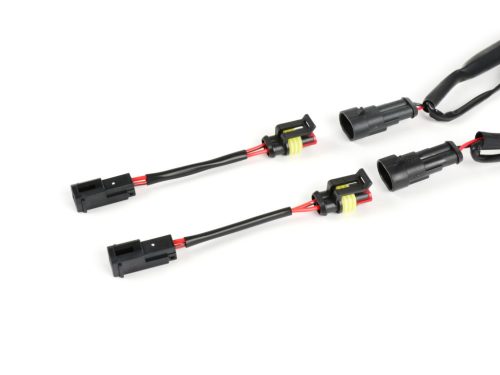 Kábel adapter készlet jelző átalakítás BGM PRO Crossover frissítés 2003-2013 => 2014 Vespa GTS hátsó használt irányjelző 2014-es gyártási évtől 2014-es gyártási év előtti járművekben 2014-es gyártási év előtti járművekhez