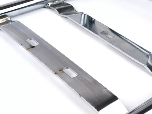 Hátsó csomagtartó, kihúzható Moto Nostra bővíthető Vespa PX, Rally, Sprint, TS125, GT/GTR, SS180, Motovespa DN, Iris, LML Star, Deluxe, Stella krómozott