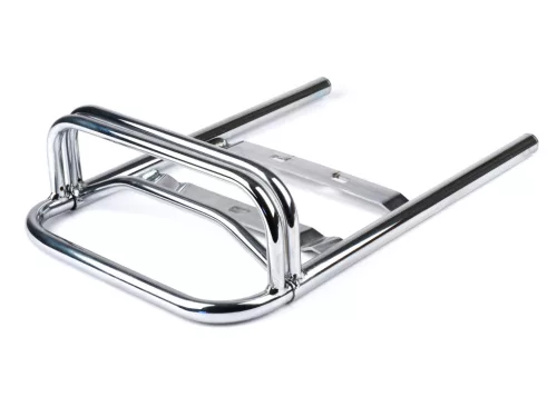 Hátsó csomagtartó, kihúzható Moto Nostra bővíthető Vespa PX, Rally, Sprint, TS125, GT/GTR, SS180, Motovespa DN, Iris, LML Star, Deluxe, Stella krómozott