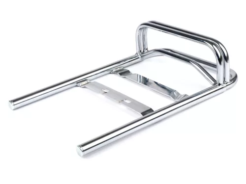 Hátsó csomagtartó, kihúzható Moto Nostra bővíthető Vespa PX, Rally, Sprint, TS125, GT/GTR, SS180, Motovespa DN, Iris, LML Star, Deluxe, Stella krómozott