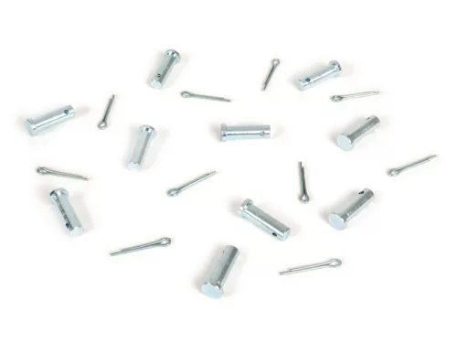 Rögzítőlemez csavar Ř=5x18mm + csapszeg, fékpedál BGM Original Vespa VNA, VNB, VBA, VBB, Super, GL, GT, GTR, TS, Sprint, GS, SS, Rally, PX 10 db.