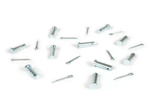 Rögzítőlemez csavar Ř=5x18mm + csapszeg, fékpedál BGM Original Vespa VNA, VNB, VBA, VBB, Super, GL, GT, GTR, TS, Sprint, GS, SS, Rally, PX 10 db.