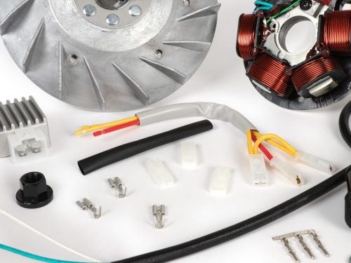 Gyújtáskészlet BGM PRO 12V Touring elektronikus 1600g Vespa Smallframe V50, 50N, V90, PV, ET3, PK S gyújtáshoz