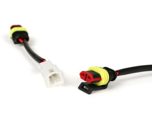 Kábel adapter készlet jelző átalakítás BGM PRO frissítés 2003-2013 => 2014 Vespa GTS hátsó használt irányjelző 2014-es gyártási évtől 2014-es gyártási év előtti járművekben.