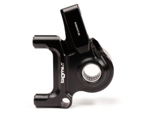 Első féknyereg féknyeregtartóval együtt BGM PRO, CNC Touring, 4 dugattyús, radiális rögzítés Fékdob típusa LML LML, Stella, Star fekete