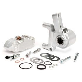   Első féknyereg féknyeregtartóval együtt BGM PRO, CNC Touring, 4 dugattyús, radiális rögzítés Fékdob típus LML LML LML, Stella, Star ezüst