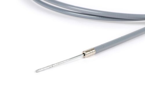 Univerzális kábel BGM Original Ř=1.9mm x 2500mm, köpeny= 2200mm, bimbó Ř=8.0mm x 8mm, belső köpeny PE, szürke, kuplungkábelként, első fékkábelként használatos.