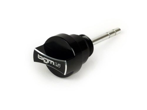 Olajbetöltő dugó mérőpálcával BGM PRO, motorolaj Piaggio Leader/Quasar Vespa ET4, LX, LXV, S, GT, GTS, GTV, GTL 125-300cc fekete eloxálva.