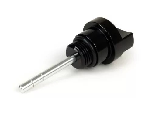 Olajbetöltő dugó mérőpálcával BGM PRO, motorolaj Piaggio Leader/Quasar Vespa ET4, LX, LXV, S, GT, GTS, GTV, GTL 125-300cc fekete eloxálva.