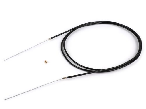 Univerzális kábel BGM Original Ř=1.2mm x 2500mm, köpeny= 2200mm, bimbó Ř=3mm x 3mm, belső köpeny PE, fonott kábel, fekete gázkábelként használatos.