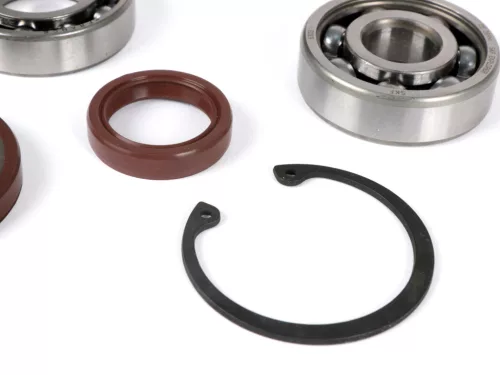 Csapágykészlet olajtömítés készlet ETS forgattyústengelyre való átalakításhoz BGM PRO Vespa V50, PV125, ET3, PK50S, PK80S, PK125S 1x 6303 + 1x 6005 C3