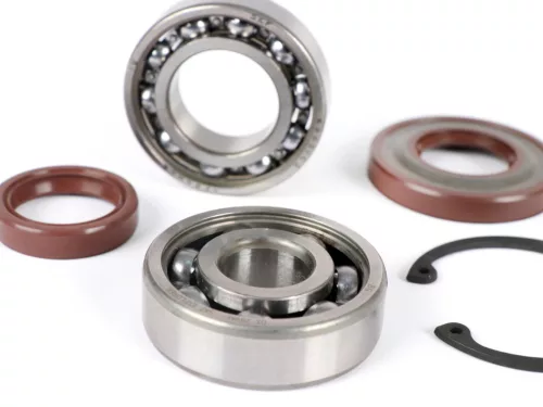 Csapágykészlet olajtömítés készlet ETS forgattyústengelyre való átalakításhoz BGM PRO Vespa V50, PV125, ET3, PK50S, PK80S, PK125S 1x 6303 + 1x 6005 C3