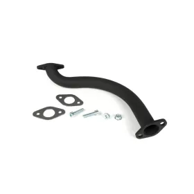   Kipufogó gyűjtőcső BGM PRO Ř30mm Vespa banán PV125, ET3 nagyfuratú gyűjtőcső alkalmas Piaggio, Faco és Sito banán kipufogóhoz acél, fekete színű.