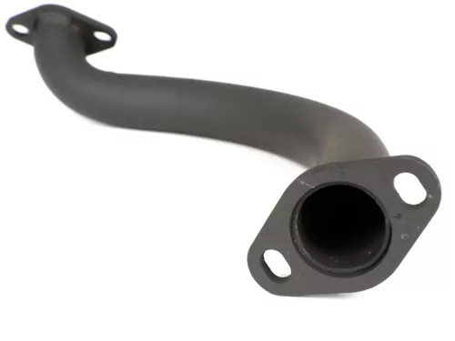 Kipufogó gyűjtőcső BGM PRO Ř30mm Vespa banán PV125, ET3 nagyfuratú gyűjtőcső alkalmas Piaggio, Faco és Sito banán kipufogóhoz acél, fekete színű.