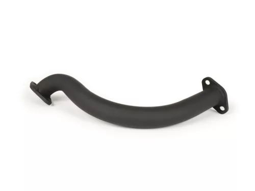 Kipufogó gyűjtőcső BGM PRO Ř30mm Vespa banán PV125, ET3 nagyfuratú gyűjtőcső alkalmas Piaggio, Faco és Sito banán kipufogóhoz acél, fekete színű.