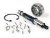 Kardántengely tengelykészlet csapágyazással együtt BGM eredeti Vespa PX125, PX150, PX200, Cosa, T5 125cc csapágyazás: Ř=15mm, persely: Ř=13mm, hossza: 121mm