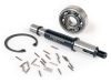 Kardántengely tengelykészlet csapágyazással együtt BGM eredeti Vespa PX125, PX150, PX200, Cosa, T5 125cc csapágyazás: Ř=15mm, persely: Ř=13mm, hossza: 121mm