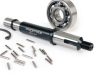 Kardántengely tengelykészlet csapágyazással együtt BGM eredeti Vespa PX125, PX150, PX200, Cosa, T5 125cc csapágyazás: Ř=15mm, persely: Ř=13mm, hossza: 121mm