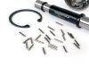 Kardántengely tengelykészlet csapágyazással együtt BGM eredeti Vespa PX125, PX150, PX200, Cosa, T5 125cc csapágyazás: Ř=15mm, persely: Ř=13mm, hossza: 121mm