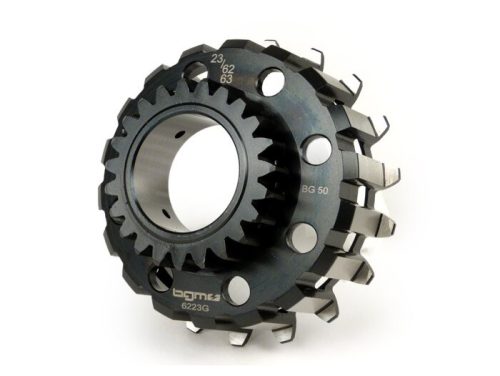 Kuplung fogaskerék BGM PRO Vespa Cosa2, PX (1995-), BGM Superstrong, Superstrong CR (62/63 fogas elsőkerékhez, egyenes fogazású) 23 fogas.