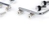 Tartókonzol szélvédőhöz Moto Nostra w=340mm, h=105mm Vespa PX80, PX125, PX150, PX200, T5 Classic, LML 125/150 Star/Stella krómozott