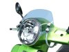 Szélvédő krómozott konzolokkal Moto Nostra w=340mm, h=105mm Vespa GT, GTL, GTS, GTS Super 125-300ccm szürke színezett üveggel