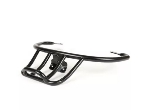 Hátsó csomagtartó Moto Nostra, fogantyúval az utastérben LX50, LX125, LX150, Vespa LXV50, LXV125, Vespa S50, S125, S150 matt fekete