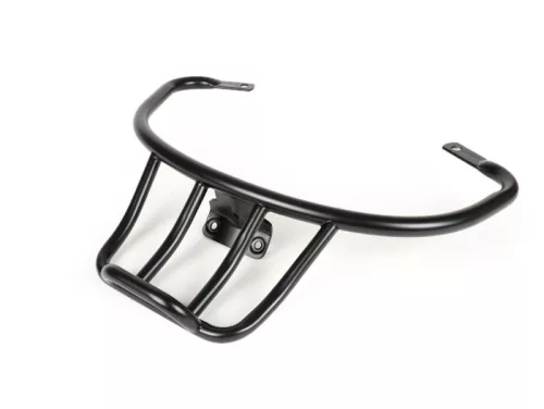 Hátsó csomagtartó Moto Nostra, fogantyúval az utastérben LX50, LX125, LX150, Vespa LXV50, LXV125, Vespa S50, S125, S150 matt fekete