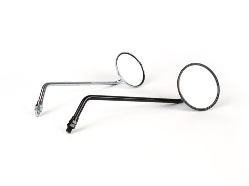 Tükör BGM PRO, Ř=105mm Vespa V50, 50N, PV125, ET3, Rally, Sprint, PX, Super, TS125, GT125, GTR125, GL150, SS180 fekete, jobbra