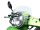 Szélvédő fekete konzolokkal Moto Nostra w=340mm, h=105mm Vespa GT, GTL, GTS, GTS Super 125-300cc átlátszó üveggel