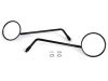 Tükör BGM PRO, Ř=105mm Vespa V50, 50N, PV125, ET3, Rally, Sprint, PX, Super, TS125, GT125, GTR125, GL150, SS180, fekete, pár, pár