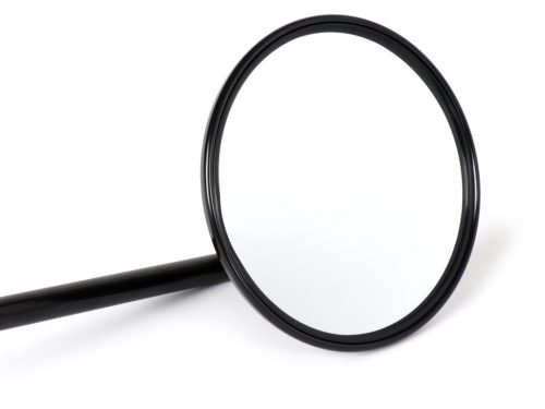 Tükör BGM PRO, Ř=105mm Vespa V50, 50N, PV125, ET3, Rally, Sprint, PX, Super, TS125, GT125, GTR125, GL150, SS180, fekete, pár, pár