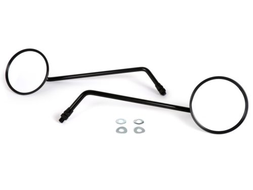 Tükör BGM PRO, Ř=105mm Vespa V50, 50N, PV125, ET3, Rally, Sprint, PX, Super, TS125, GT125, GTR125, GL150, SS180, fekete, pár, pár