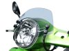 Szélvédő fekete konzolokkal Moto Nostra w=340mm, h=105mm Vespa GT, GTL, GTS, GTS, GTS Super 125-300cc átlátszó szürke
