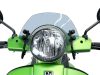 Szélvédő fekete konzolokkal Moto Nostra w=340mm, h=105mm Vespa GT, GTL, GTS, GTS, GTS Super 125-300cc átlátszó szürke