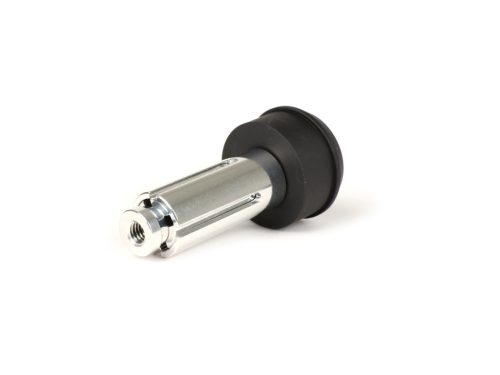 Szerelőkészlet a kormányvégtükörhöz BGM PRO Vespa GT, GTS, GTL, GTV 125-300 + univerzális bilincs nyitott kormányhoz fekete matt.