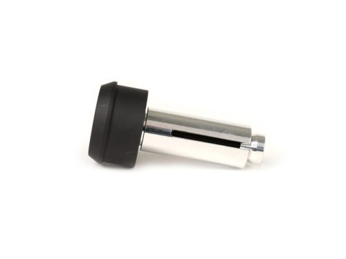 Szerelőkészlet a kormányvégtükörhöz BGM PRO Vespa GT, GTS, GTL, GTV 125-300 + univerzális bilincs nyitott kormányhoz fekete matt.