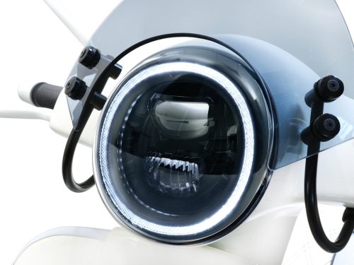 Fényszóró Moto Nostra LED HighPower fekete fényszóró GTS, azaz Super 125-300, GT, GTS, GTL -2018-hoz